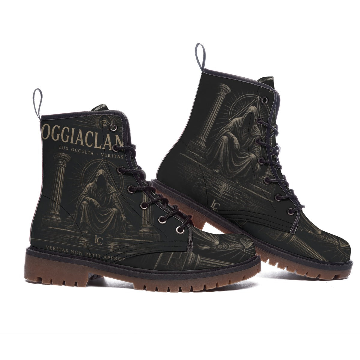All-Over Print Men's Martin Short Boots