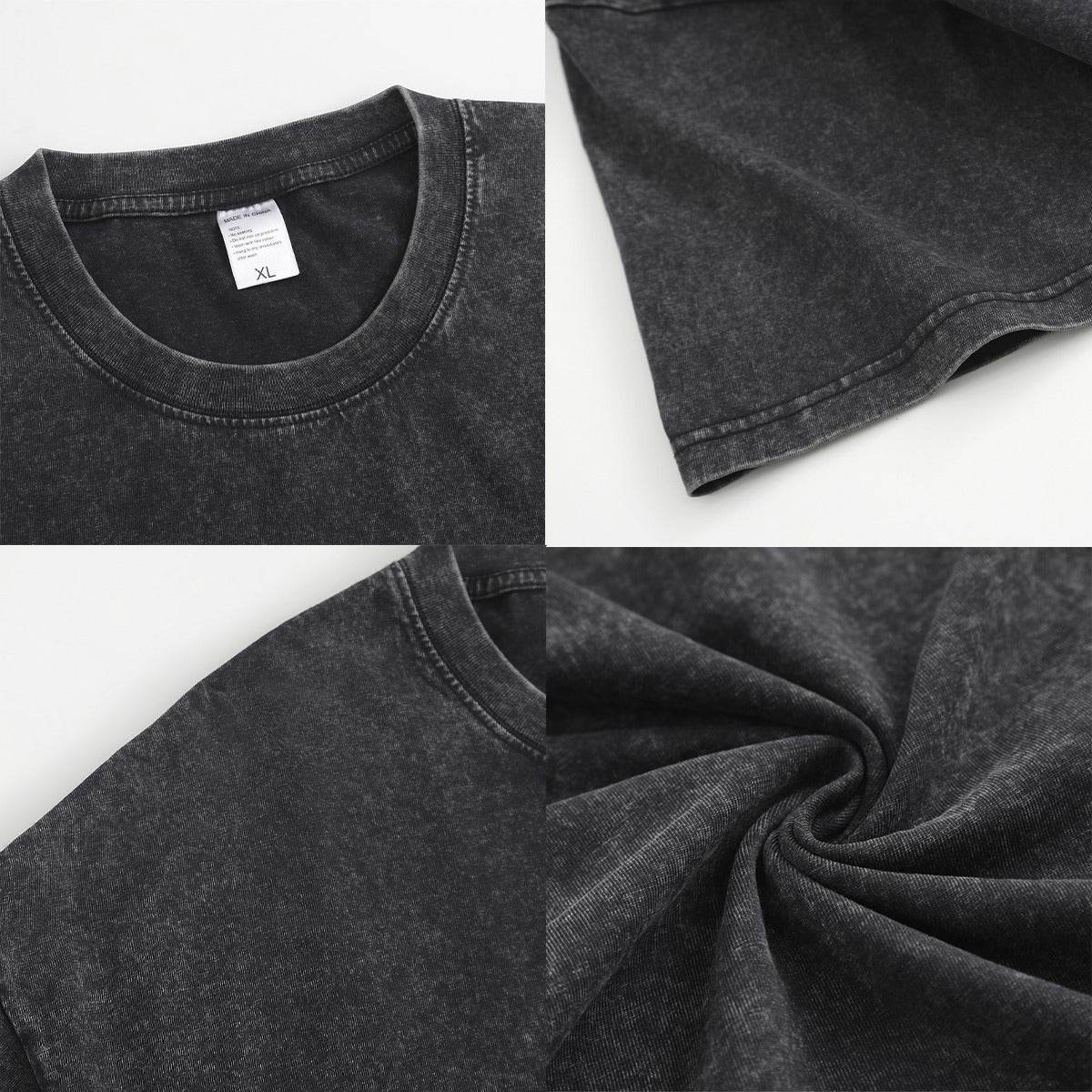 Washed Oversized Tee with Vertical Graphic – Loggia Clandestina